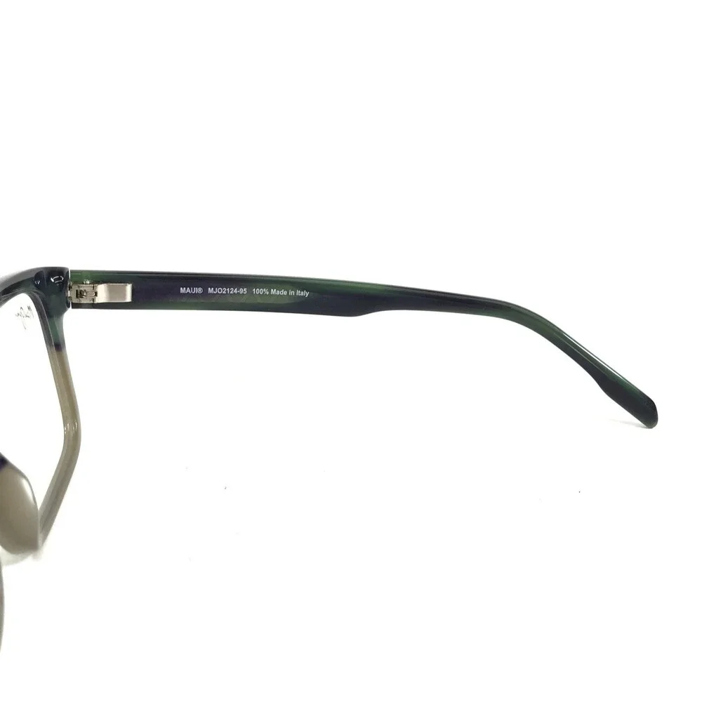 Maui Jim Eyeglasses Frames MJO2124-95 Blue Green Beige Horn Rectangle 56-19-150